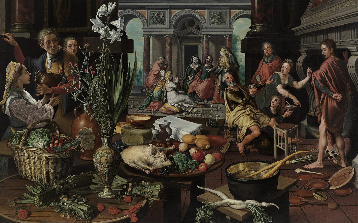Cristo na casa de Marta e Maria, por Pieter Aertsen