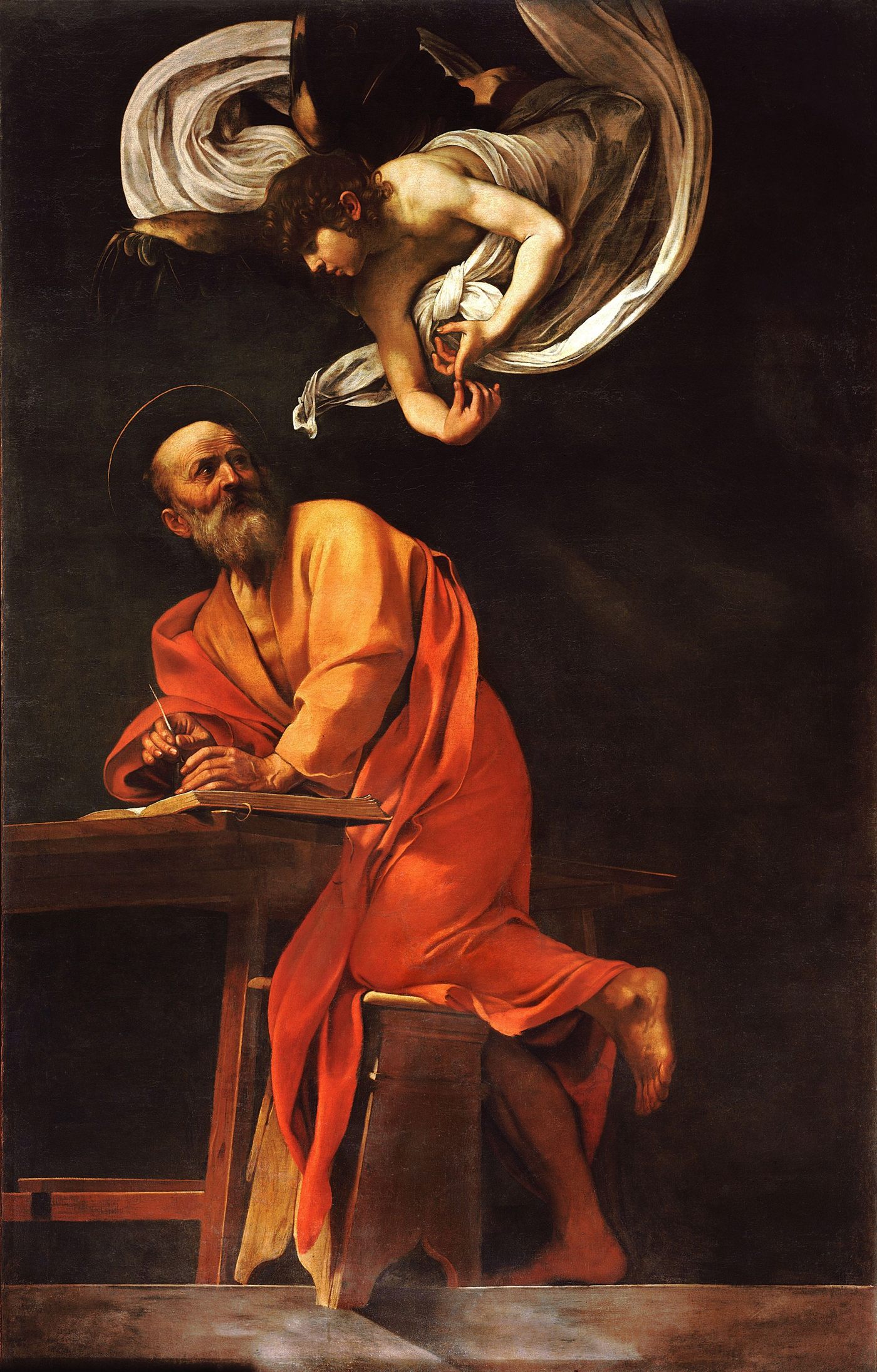 São Mateus e o Anjo, por Caravaggio
