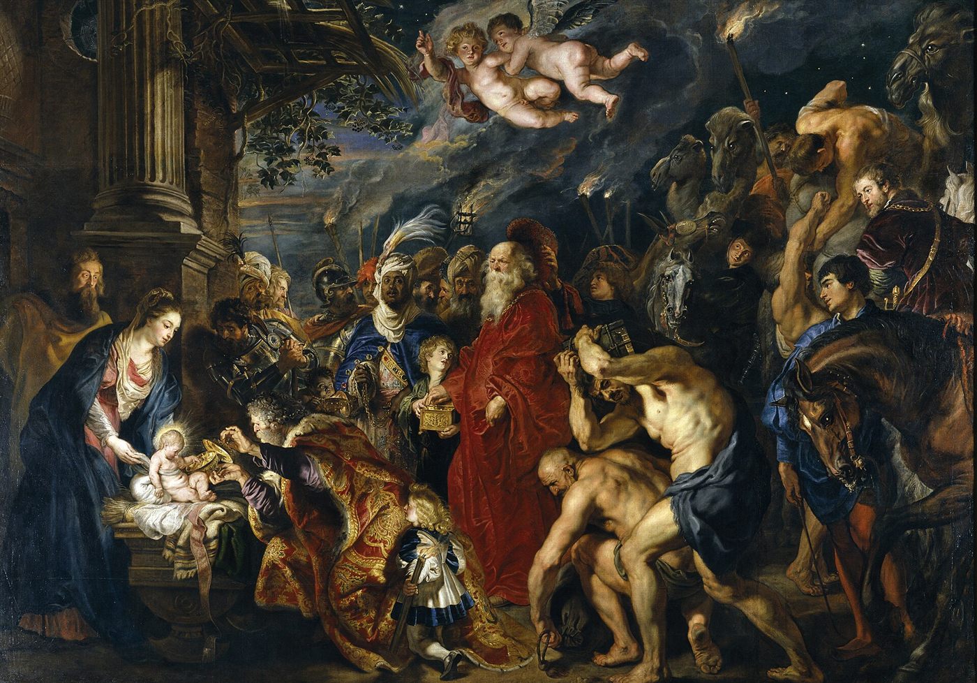 A Adoração dos Magos, por Peter Paul Rubens