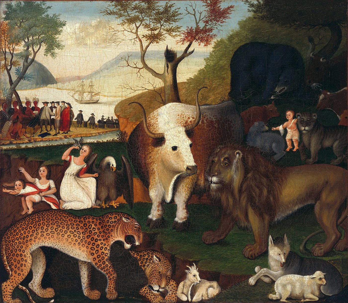 O Reino Pacífico, pintura de Edward Hicks