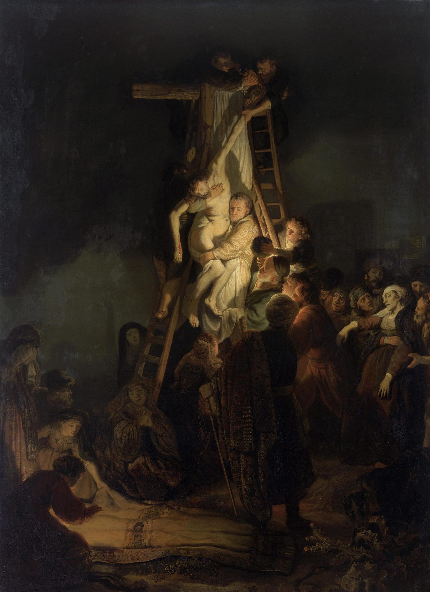 A Descida da Cruz, por Rembrandt