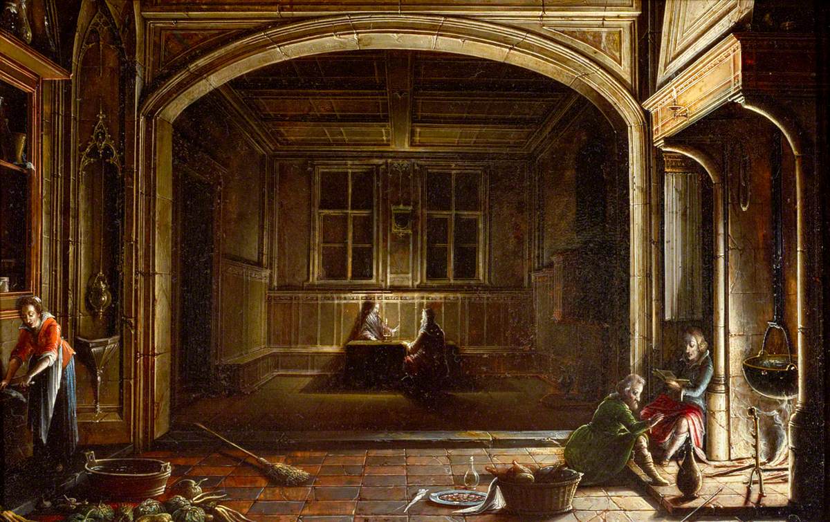 Cristo conversando com Nicodemos à noite, por Hendrick van Steenwijck