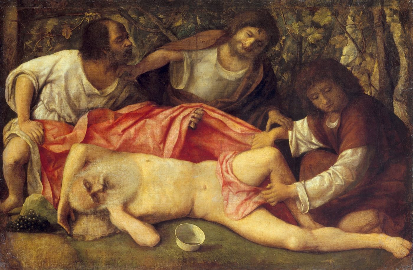 A Embriaguez de Noé, por Giovanni Bellini