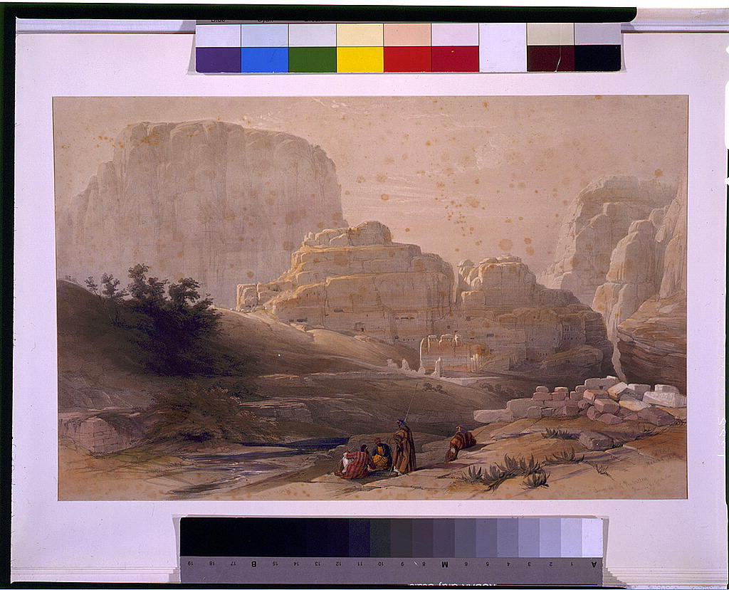 As ruínas de Petra, a antiga capital de Edom, hoje desabitada