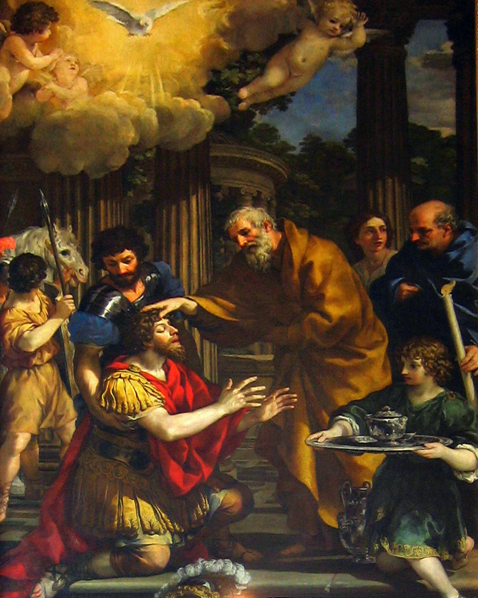 Ananias restaurando a visão de São Paulo