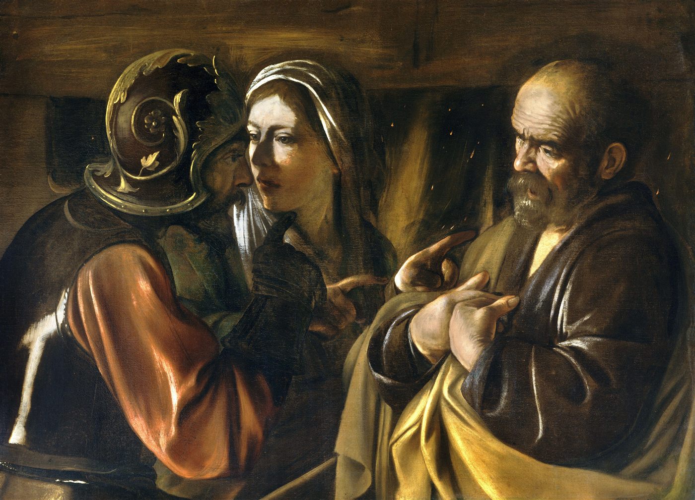 A Negação de São Pedro, por Caravaggio