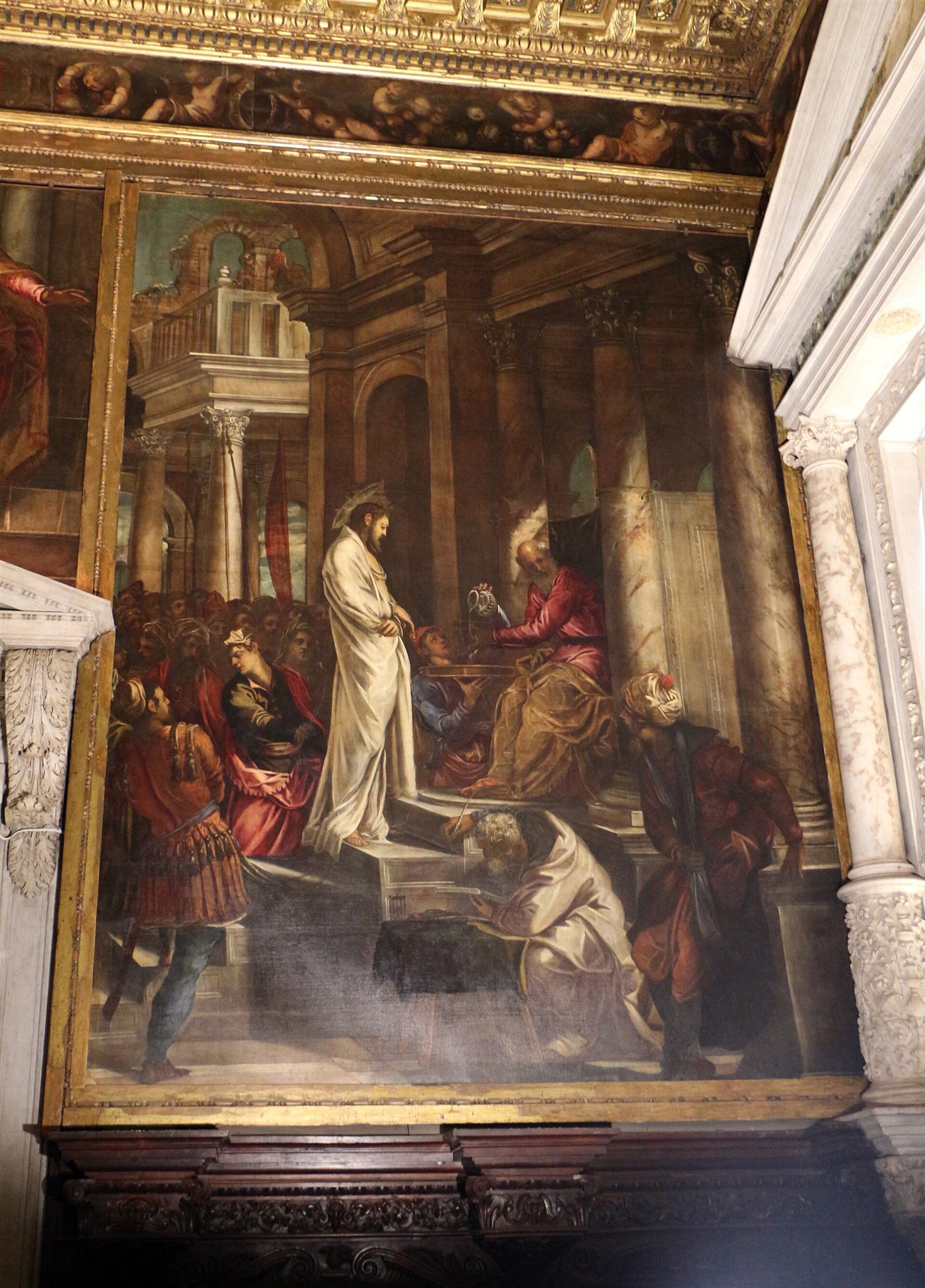 Cristo diante de Pilatos, por Tintoretto