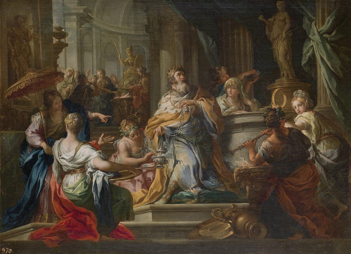 A Idolatria de Salomão, por Sebastiano Conca