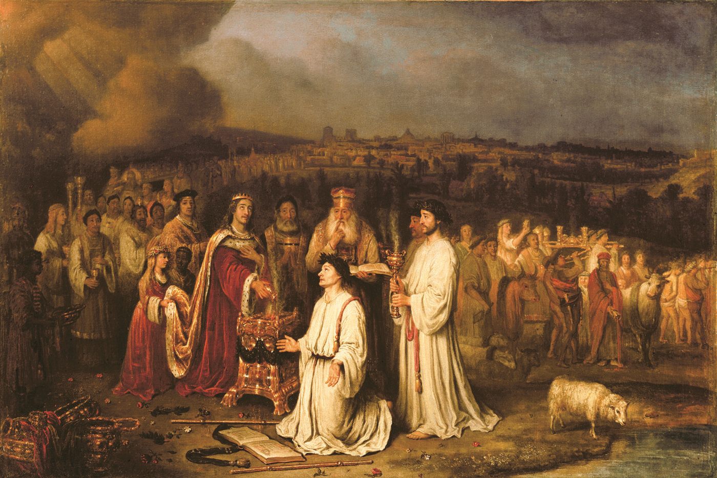 Salomão dedicando o Templo, por Philips Koninck
