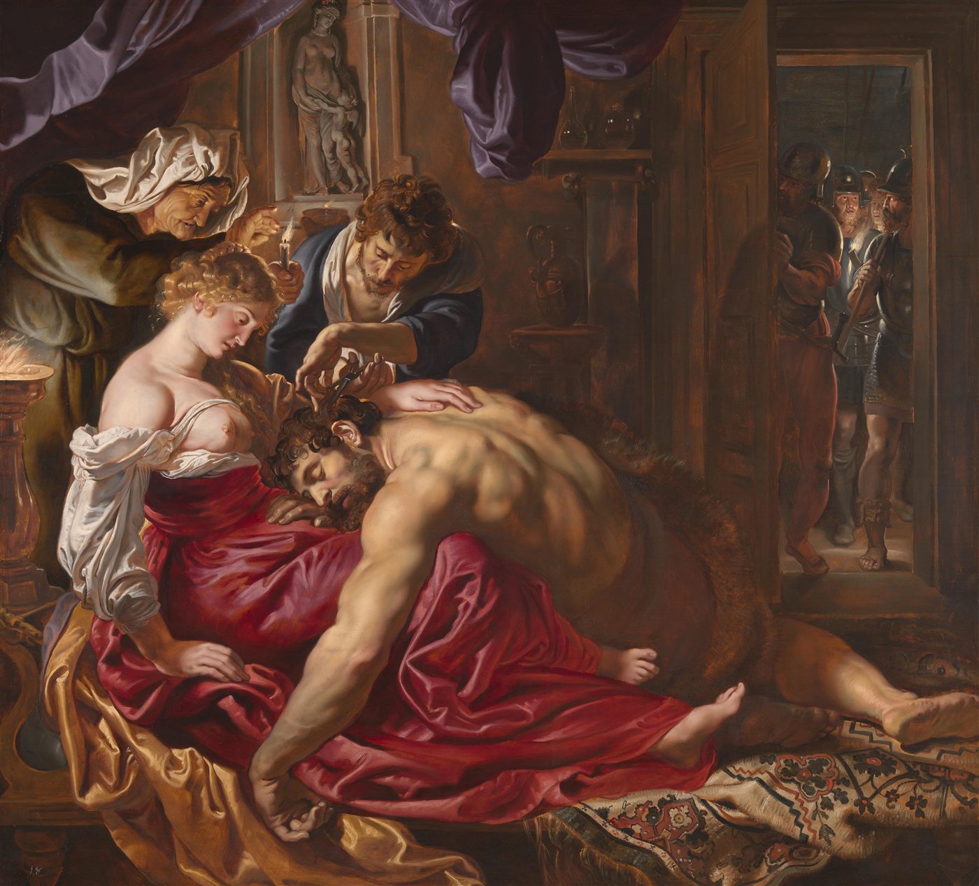 Sansão e Dalila, por Rubens