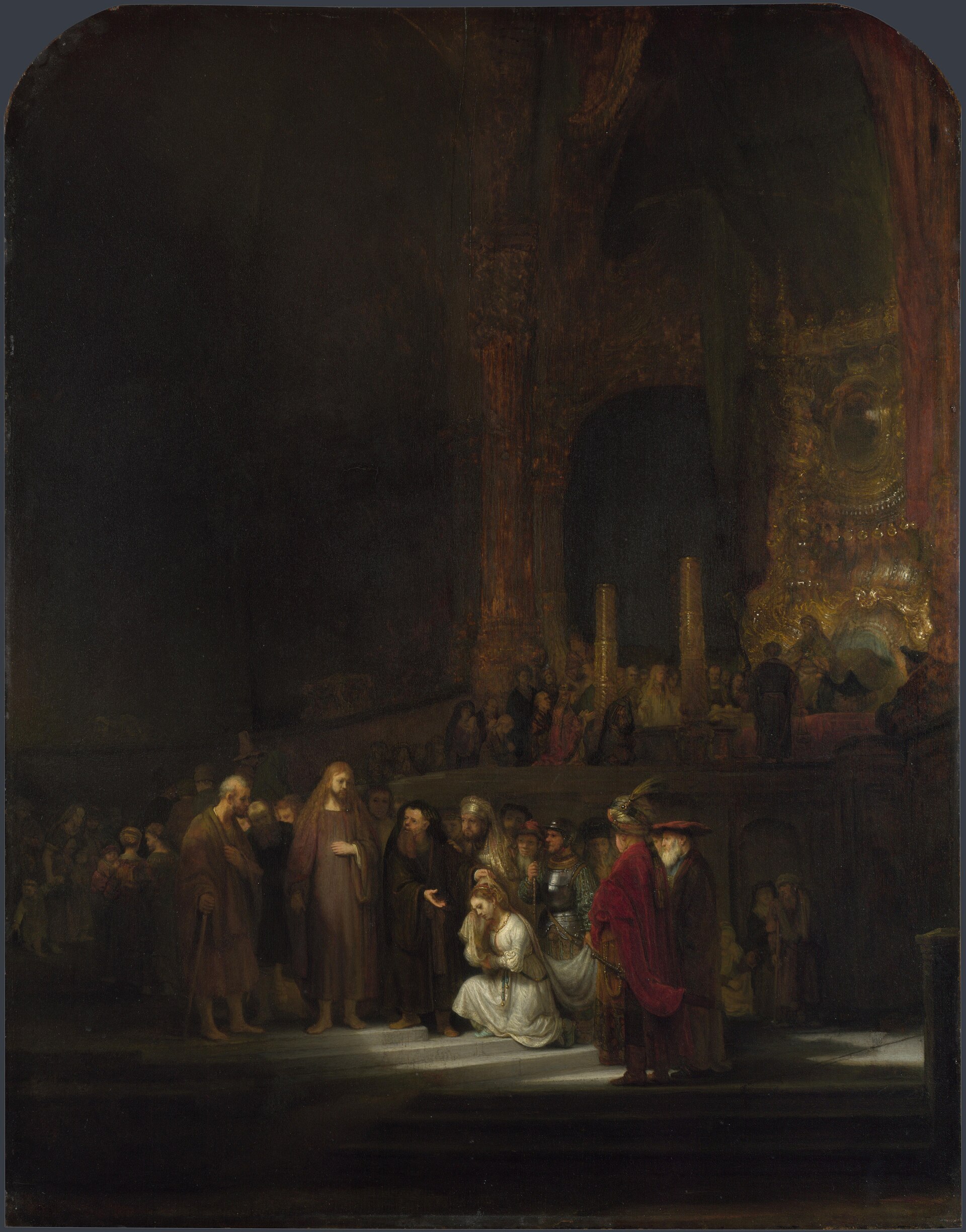 Cristo e a Mulher Adúltera, por Rembrandt