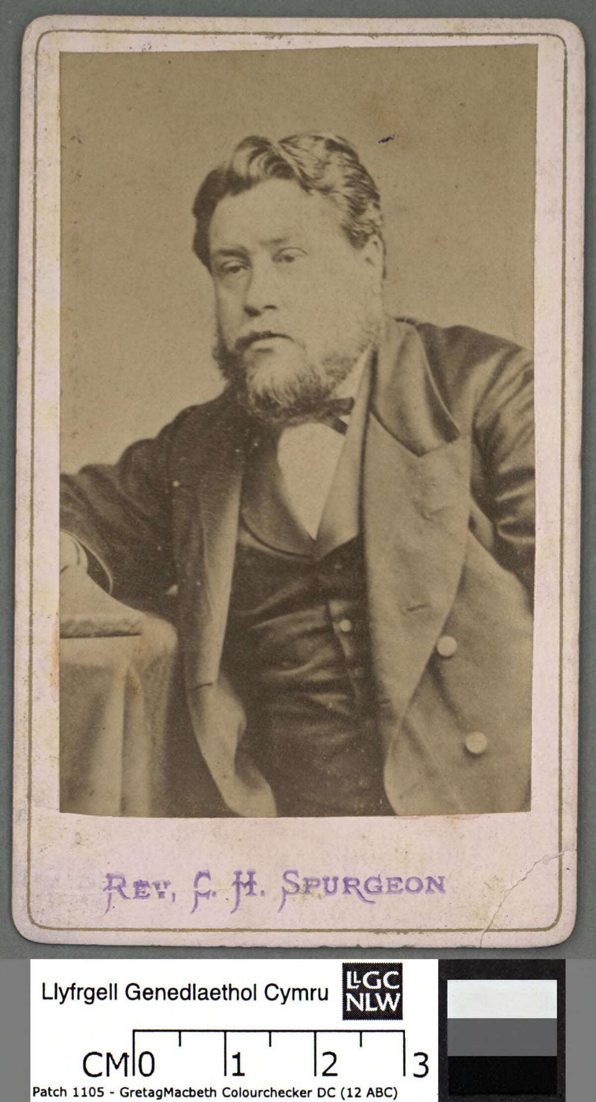 Retrato fotográfico de Charles Haddon Spurgeon, década de 1870