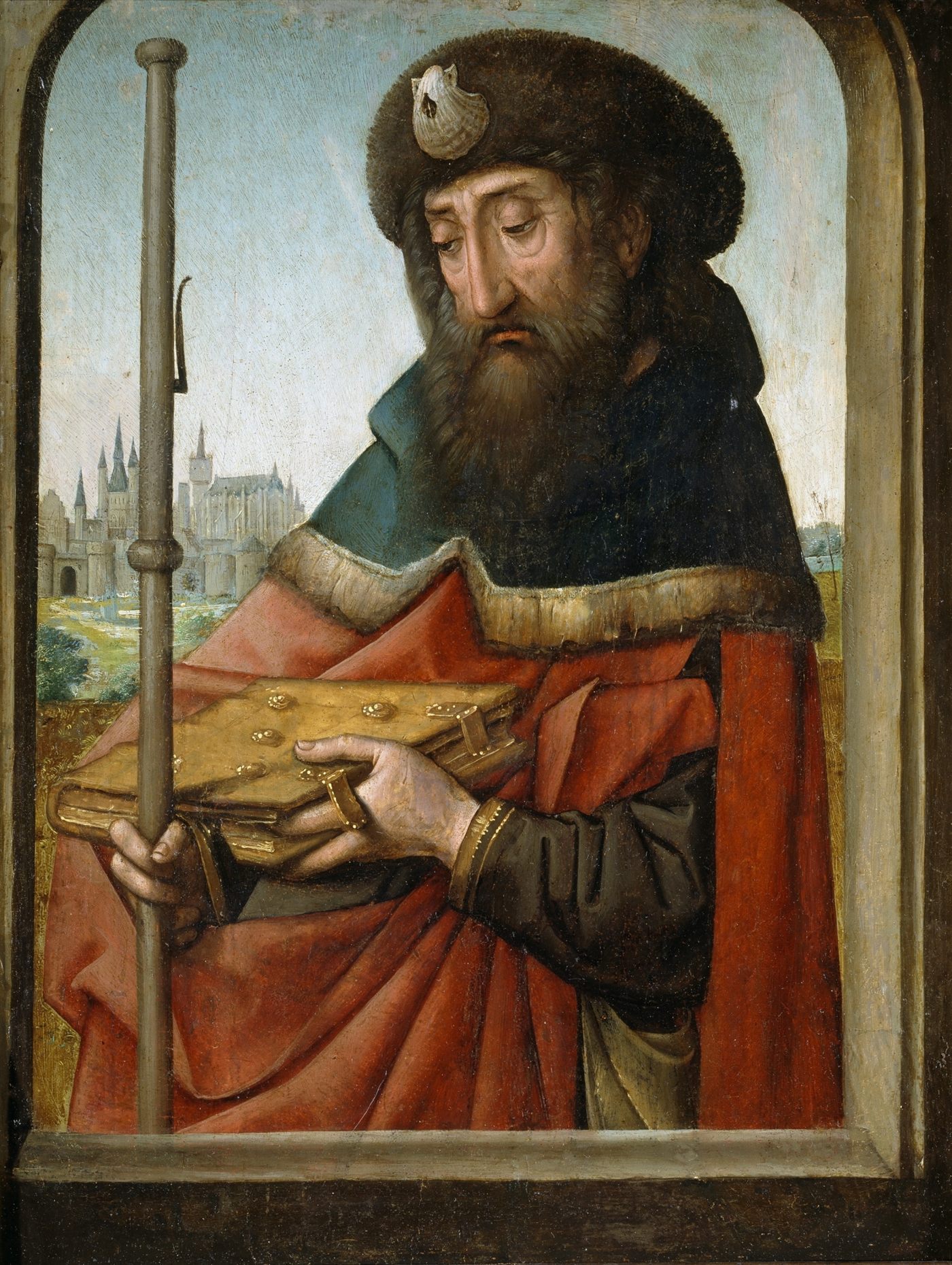 Santiago Peregrino, por Juan de Flandes, Museo del Prado