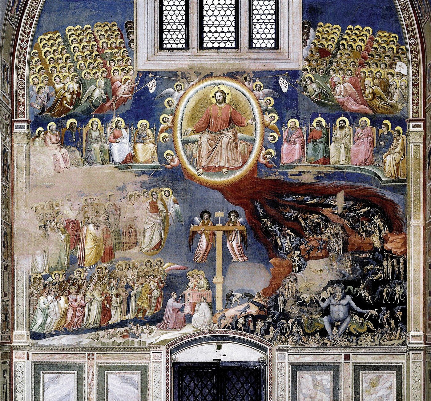 O Juízo Final, afresco de Giotto na Capela dos Scrovegni, em Pádua