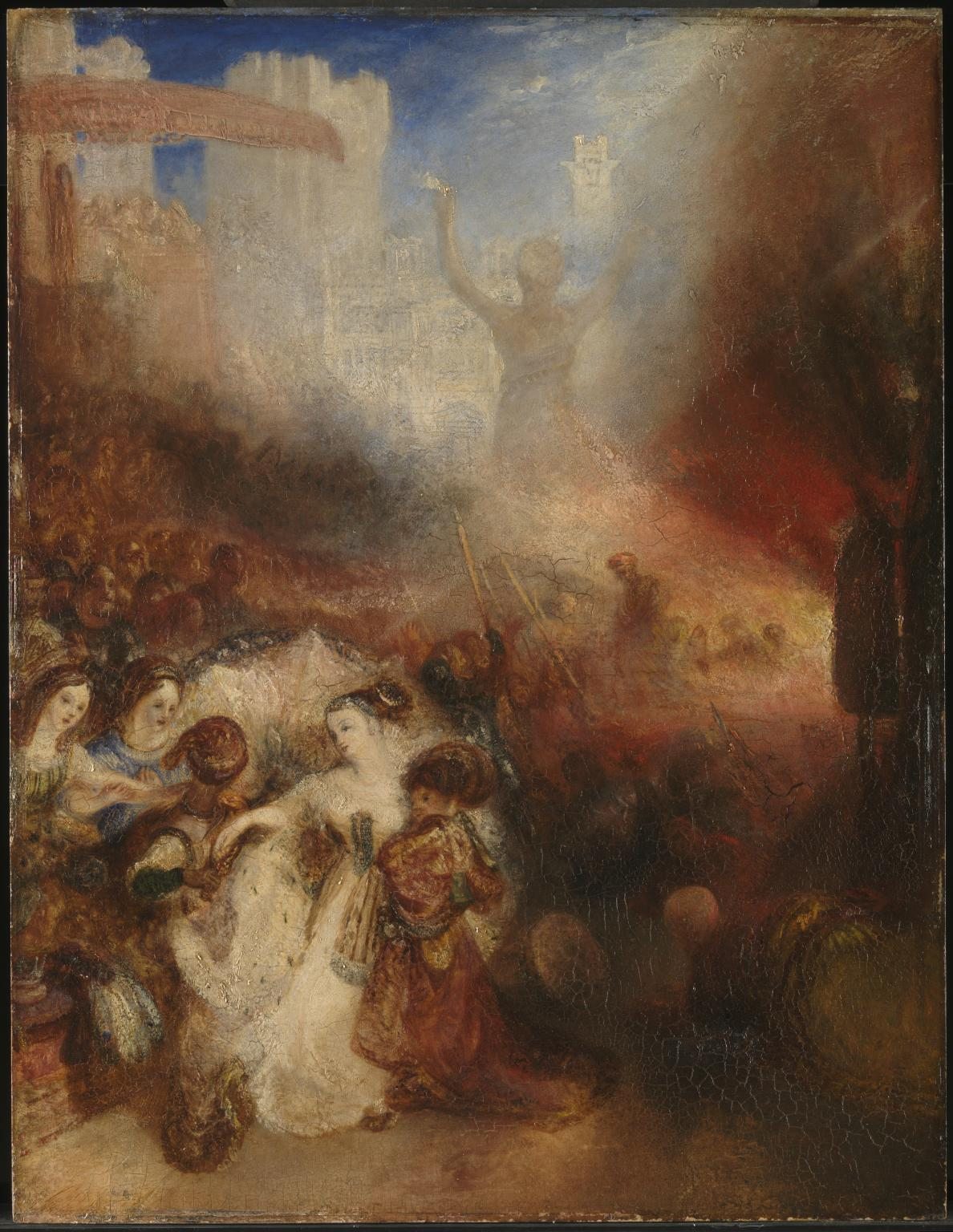 Sadraque, Mesaque e Abede-Nego na Fornalha Ardente, pintura de J. M. W. Turner