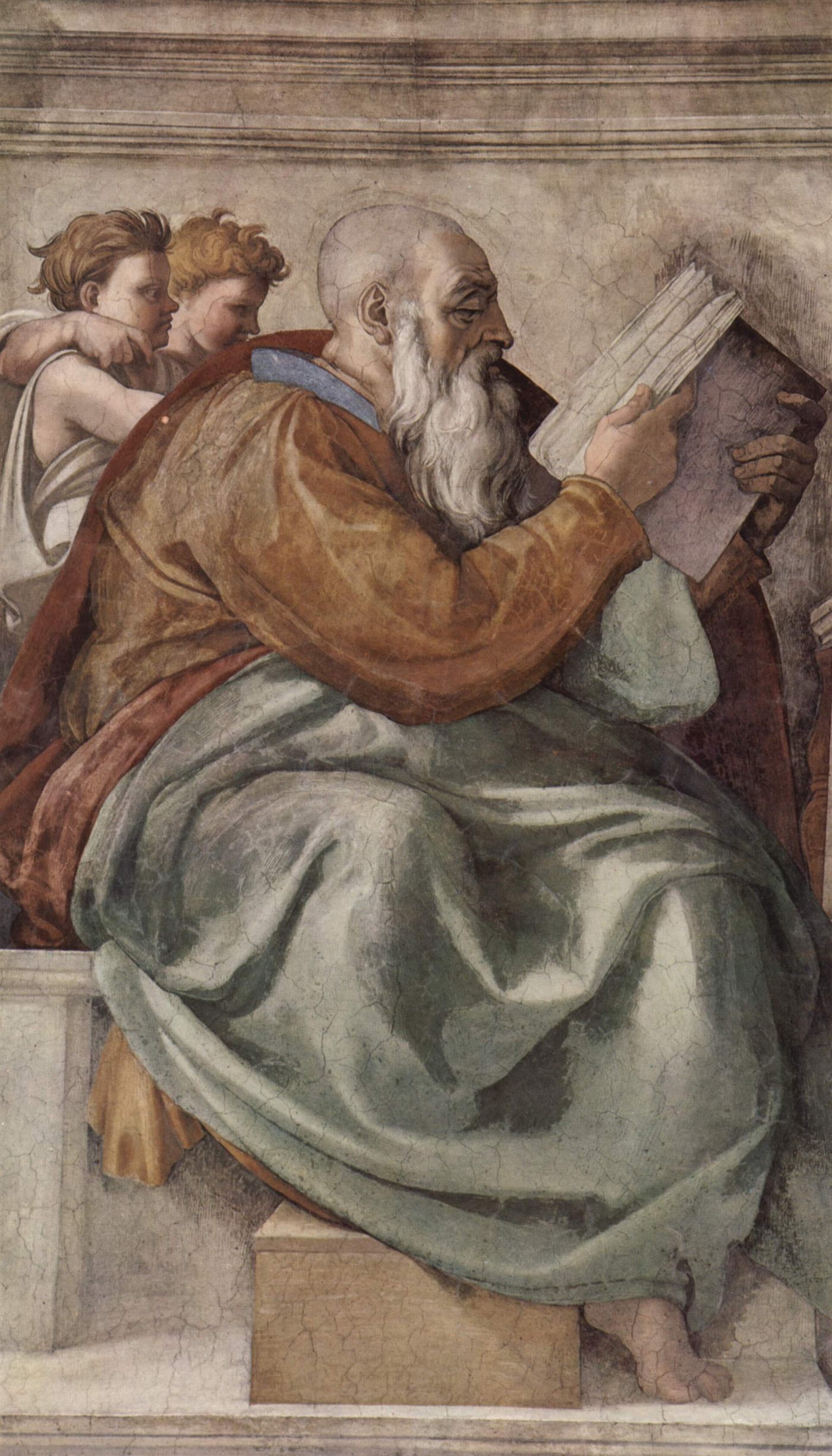 O profeta Zacarias, afresco de Michelangelo na Capela Sistina