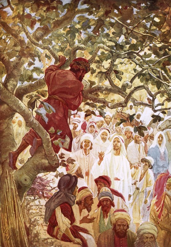 Jesus convoca Zaqueu, o publicano, por William Brassey Hole