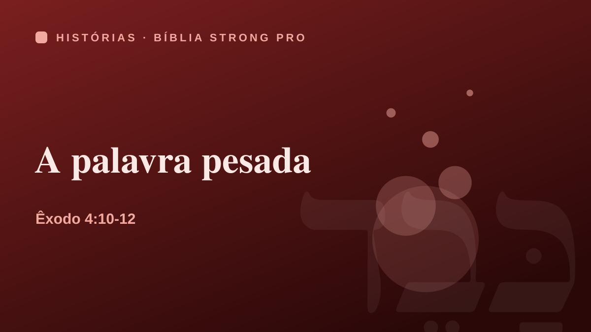 A palavra pesada