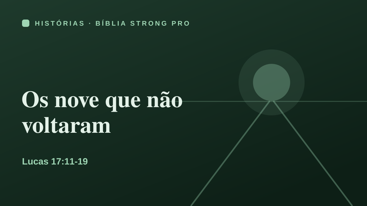 Os nove que não voltaram
